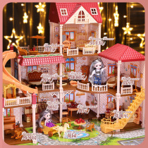 Girl House childrens toys 3-9 Princess Villa Castle 6 girl birthday gift 7 Hey Barbie doll 5