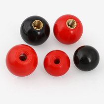 M6M8M10M12M16 glue wood handle ball copper core ball plastic ball machine tool hand wheel handle iron core electric wood ball