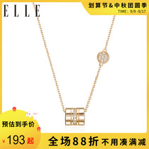 ELLE choker sweater chain New light luxury niche design sterling silver small waist pendant necklace female birthday gift
