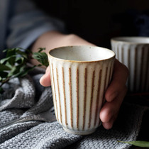 Jingdezhen Handmade Matt Coarse Pottery Water Cup Creative Mark Cup Breakfast Cup Water Cup Cup Cup Coffee Cup Coffee Cup