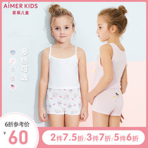 Adoring children 1 year old girl GIRL student BABY Angel MODAL CARTOON PRINT MID-waist BOXER BRIEFS