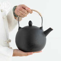 Large large-capacity teapot Household Kung fu high temperature resistant tea filtration and separation Chinese simple tea ceremony tea artist