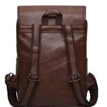 new Fashion business casual backpack mens leather large