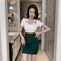 Foot Bath Technician Workwear Suit Skirt Beauty Division Receptionist Woman Temperament Sexier Sauna Massage body Foot Workwear
