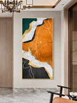 Light and extravagant decoration painting Xuanguan painting vertical version of modern simple corridor aisle abstract oil painting wall painting