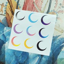 zingtattoo children small moon tattoo sticker cute waterproof female hipster girl concealer simulation