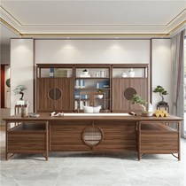 New Chinese Style Boss Table Presidents Table Wu Jinmu Great Bandae Furniture Zen Desk Chair Composition Full Solid Wood Desk