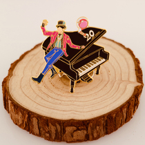 Jay Chous 2021 World Tour Concert Jay Chou 20th Anniversary Badge Brooch Jewelry