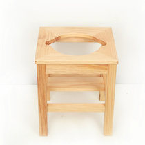 Quiet language Bamboo and wood spittoon toilet Pregnant woman toilet stool urine pot bedridden men and women mobile toilet toilet Old man