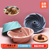 Kensido new 3D Flower Macaron silicone cake mold European round - shaped easy - mould thickening baking