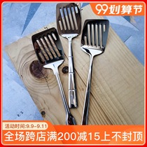 Export Turkey 18 10 stainless steel fried shovel 304 small leak shovel leak West shovel steak mini shovel spatula