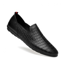 Spring mens shoes genuine leather Inn business mens casual leather shoes black male style casual shoes sloppy bean shoes men