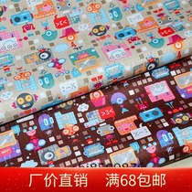 Nylon waterproof fabric Handmade DIY suitcase cover thickened luggage cloth Table cloth * Robot cloth