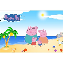  (Peppa Pig wall painting)Social net red childrens room card kindergarten decoration sticker poster self-adhesive