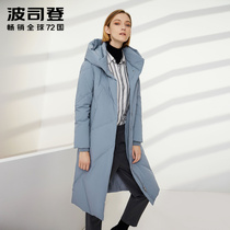 2019 new fashion fashion womens clothing porsudon thickened with long swollen down goose down suede jacket clothing for winter clothing