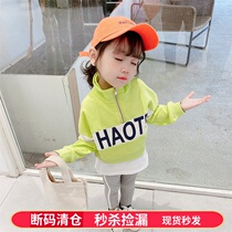 Girls suit 2021 spring new Korean version 1 year old 3 girl baby spring and autumn western style two-piece suit 5 baby childrens clothing 4