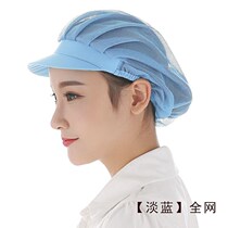 Work hat small kitchen men Western food fabric baby kitchen hat breathable chef hat female kitchen washable black summer