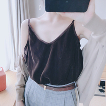 Xixi womans shop Europe station 2018 autumn new 71 Joker back collars silk velvet female