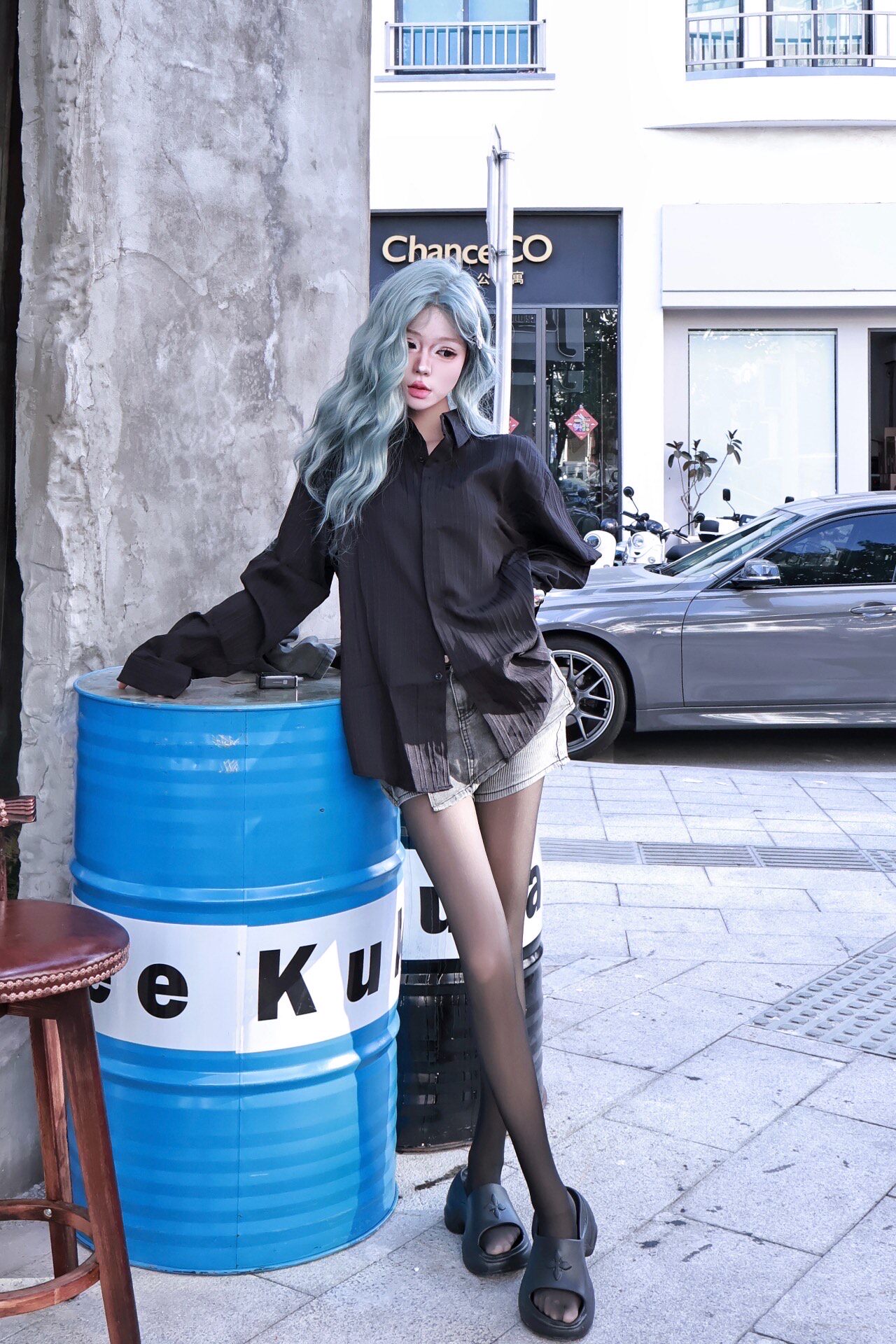 小野和子冬季黑丝光腿神器 加绒双层设计保暖不臃肿 替换装方便实用