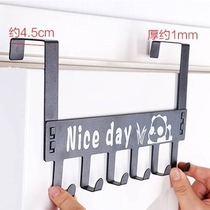 Clothes bag door rear adhesive hook room bedroom nail-free door hanging hook toilet hanger