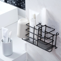 Toothbrush Rack Shelf Free to punch mouthwash cup toothbrushing cup hanging wall-style toilet wall-mounted tooth-cylinder tooth suit