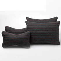 A pair of car headrests neck pillows car four seasons pillows seat pillows car supplies linen lumbar cushions