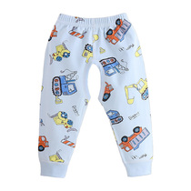 Baby cotton crotchless sewing autumn pants Spring and autumn cross-file Class A infant female male child line pants