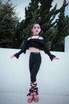 BLINGC Latin dance practice Pants less children Latin dance Childrens new dance pants trousers trousers strap pants 219