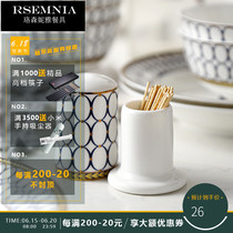 Rsemnia European-style bone porcelain bowl tableware home ceramic rice bowls 4 5 inch face bowl high foot bowl single beat