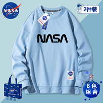 NASA co-branded tide brand 2022 autumn new sweater loose trend round neck printing pullover couple top coat