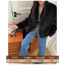 Pay wise Emmy Wrought Iron Imported Mink Fur Coats Women Weave Flat Caravan Craft Water Mink Fur Coats Anti Season