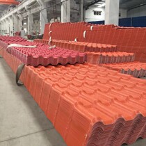 Brick red ASA synthetic resin tile roof tile antique roof tile sheet plastic insulation tile villa tile manufacturer
