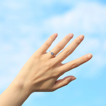 Cool wind 925 sterling silver Devils eyes retro exquisite ring compact temperament Turkish jewelry open ring