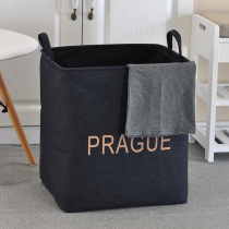 Cotton linen clothes basket Basket Fabric folding thick containing basket Nordic Cowboys Home Dirty Laundry Laundry Basket Toy Basket