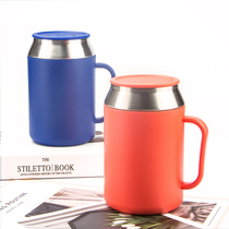 Tupperware Mark thermos cup 400ml stainless steel temperature Cup with tea lid handle office drinking coffee cup