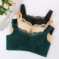 Dai Song Hua Ultra Slim Big Code Underwear Woman No Steel Ring Big Chest Expats Slim Fat Mm No Sponge Adjusted Bra Hood