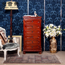 Yundian Red Wood Furniture Au Style Five Bucket Cabinet Full Solid Wood Bedroom Hyun Guan Containing Cabinet Storage Five Bucket Closet Drawers Cabinet