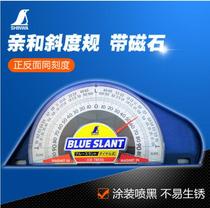 Japanese affinity shinwa Penguin blue slope gauge pointer with magnet 78545 78544