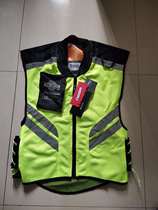 Reflective new off-road motorcycle bicycle team suit mesh breathable sweat-absorbing embroidery beautiful vest fluorescent yellow