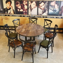 Hotel dining table Dining chair Large round table Food stall Hotel private room Round table Hot pot Restaurant Dining table and chair combination