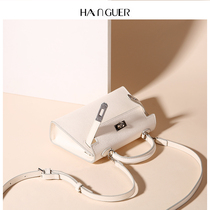 HANGUER & CK Big mini Second Generation mini Kelly Bag White Small Bag Women Joker shoulder bag Autumn and Winter