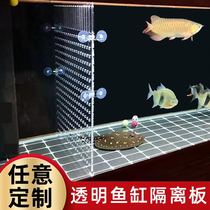 Acrylic plate fish tank baffler separator cover plate small grid separation plate transparent fish tank isolation plate partition aquarium