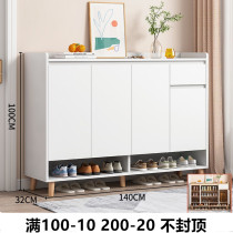 Entrance Door White Shoe Cabinet Nordic Ins Outdoor Aisle Shoe Rack Large Capacity Containing Cabinet Lockers Xuan Guan Partition