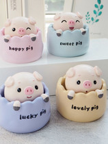 Pig car ornaments goddess cute piggy office desktop interior decorations creative personality shaking head doll