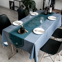 Nordic tablecloth Solid color velvet velvet Modern simple dining table cloth Rectangular coffee table cloth Square table Round table tablecloth