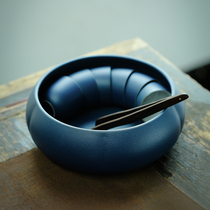 Shangfang large capacity coarse pottery tea washing tea path accessories home office tea washing and pen washing water Mengkorn tea furniture