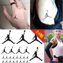 Tide brand flying Jordan tattoo stickers Lasting tattoos Basketball NBA game aj logo mens and womens sports tattoo stickers AJ