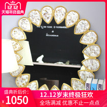 Round Shell Bathroom Mirror Bedroom Cosmetic Mirror Living Room Dining Side Mirror Brief About Morden Genguan Mirror Small Family N090