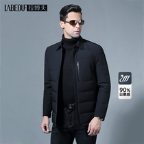 Labov down jacket male light and white goose down middle-aged business casual thickened jacket for warm and warm mens clothing