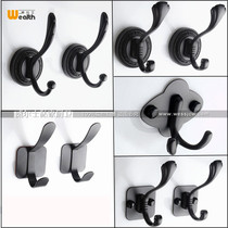 Coat Hook Black Coat Hook Wall Hanging Wall Single Hook Single Hook Door Rear Clothes Hook Coat Hook Double Hook Sticky Hook